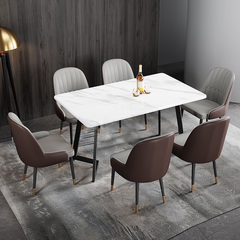 Scandinavian Style Metal Chairs Set Dining Room Kitchen Parsons Chairs Clearhalo ' kitchen&dining_furn' 'Dining Chairs' 'Dining Tables & Seating' 'dining_chair' 'furn' 'furn_dining_chair' 'Furniture' 'furniture_dining_chair' 'Kitchen & Dining Furniture' 'kitchen' 1200x1200_4e01c73c-721e-44bd-a5ce-4630f3f2eb1b