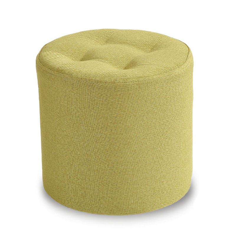 Stoffzylinderform Pouf Pure Color Tufted Contemporary Fade Resistant Pouf