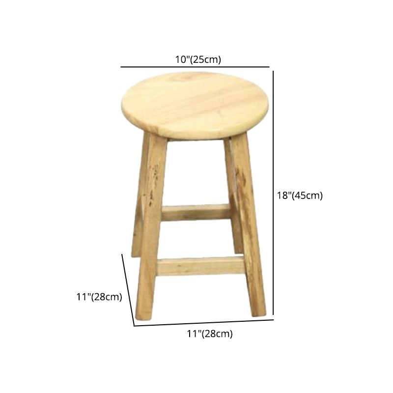 Industrial Bar and Counter Stool Round Wood Stool with 4 Legs Clearhalo 'Bar Furniture' 'Bar Stools' 'bar_stools' 'furn' 'furn_bar_stools' 'furniture_bar_stools' 'Kitchen & Dining Furniture' 'kitchen&dining_furn' 'kitchen' 'kitchen_furn' Furniture' 1200x1200_4e02b7e7-d04d-494d-815f-bc220b737080