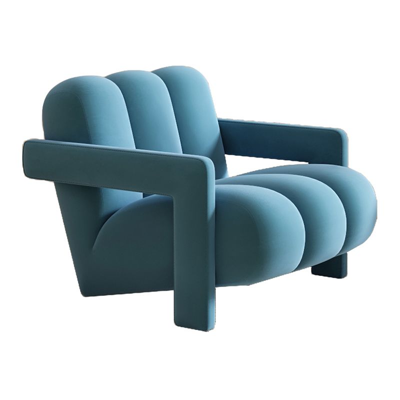 Scandinavian Arms Included Lounge Chair Solid Color Living Room Armchair Clearhalo 'Accent Chairs' 'accent_chairs' 'Chairs & Seating' 'furn' 'furn_accent_chairs' 'Furniture' 'Living Room Furniture' 1200x1200_4e02baaf-dbe1-4759-888f-266251c05bba