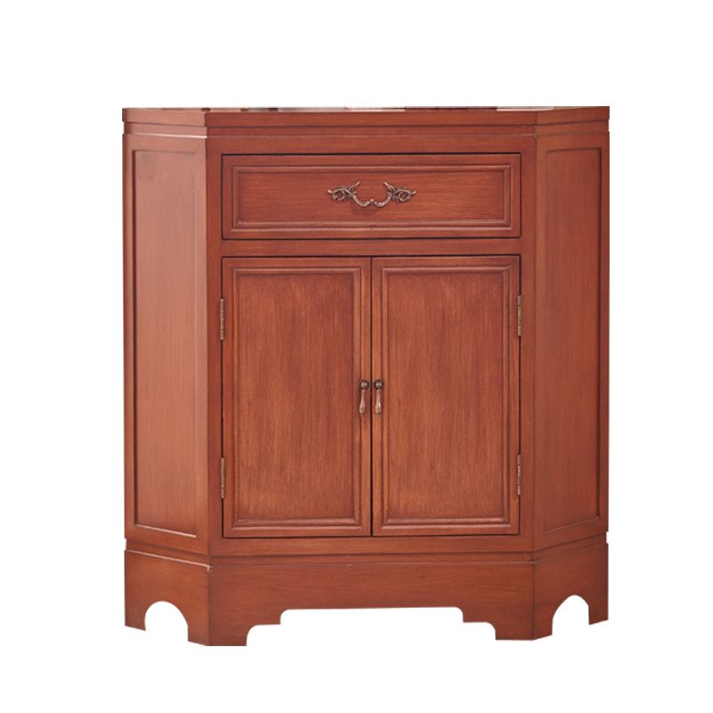 Gabinete de esquina de 34.65 ", gabinete de acento de madera contemporáneo