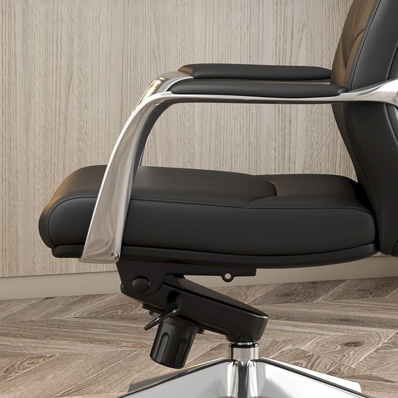 Contemporary Office Chair Lumbar Support No Distressing Fixed Arms Chair Clearhalo 'furn' 'furn_office_chair' 'Furniture' 'furniture_office_chair' 'Office Chairs' 'Office Furniture' 'office_chair' 1200x1200_4e0421b3-a24a-43b3-91e1-7c38b8c593e6