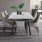 Industrial Style White Sintered Stone Dining Table 4 Legs Base Rectangle Table for Home Clearhalo ' dining_table' 'Dining Tables & Seating' 'Dining Tables' 'furn' 'furn_dining_table' 'Furniture' 'furniture_dining_table' 'Kitchen & Dining Furniture' 'kitchen&dining_furn' 'kitchen' 'kitchen_dining_table' 1200x1200_4e07d3fe-91d3-46f0-bb3e-52bc4bf36824