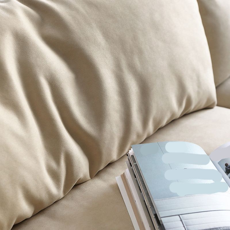 Art de tissu de style moderne et canapé rectangle de riz coriaceux blanc