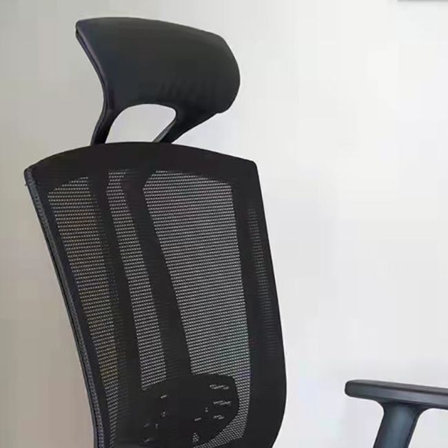 Chaise de bras de hauteur de siège réglable chaise de bureau en métal contemporain