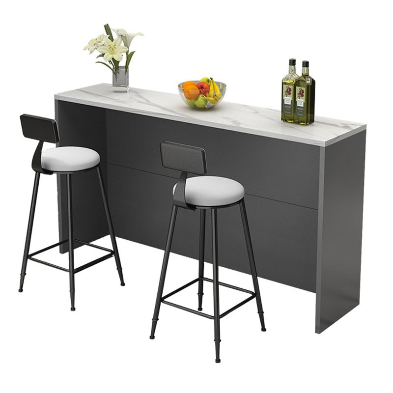 Modern Indoor Bar Stool Table White Marble Rectangle Counter Table Clearhalo 'Bar Furniture' 'Bar Tables' 'bar_tables' 'furn' 'furn_bar_tables' 'Furniture' 'Kitchen & Dining Furniture' 1200x1200_4e0ad4b7-d3ec-4010-b866-838d62c2bd23