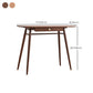 Mesa de comedor de bar contemporánea, mesa de bar rectangular de madera para cocina