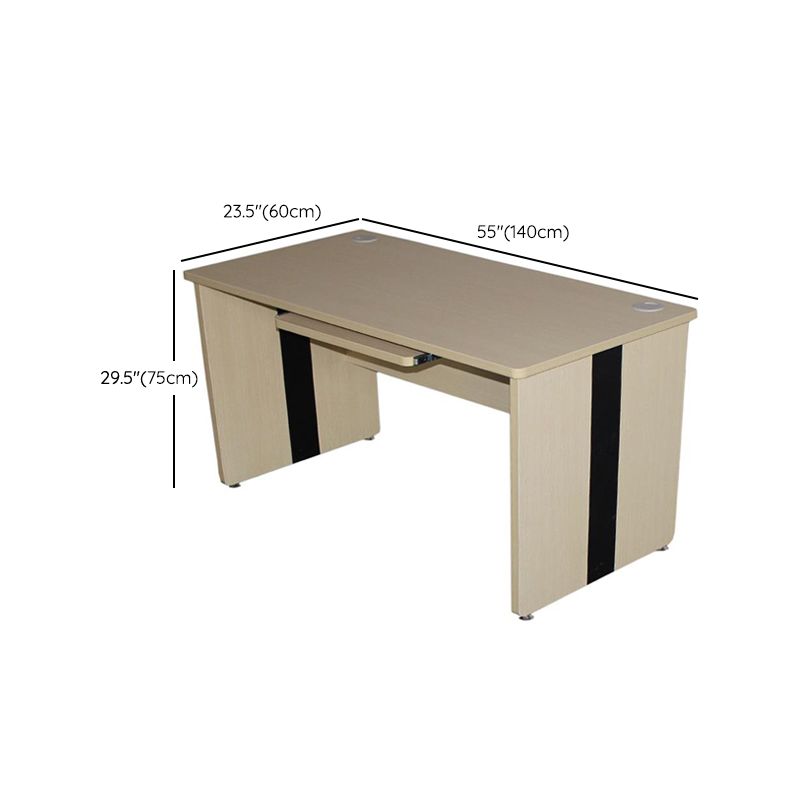 29.25-inch H industriële kantoorbureau vervaardigd houten computer bureau