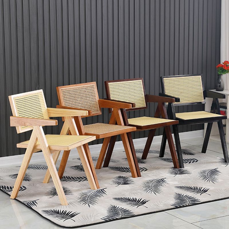Dining Room Arm Dining Chair Home Solid Wood Cane Back Dining Chair Clearhalo 'Dining Chairs' 'Dining Tables & Seating' 'dining_chair' 'furn' 'furn_dining_chair' 'Furniture' 'Kitchen & Dining Furniture' 1200x1200_4e0dbf21-1739-4a70-a0de-a0cebdafc64f