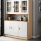 Modern Wood Dining Hutch Glass Doors Display Cabinet with Doors for Dining Room Clearhalo 'Display & China Cabinets' 'display_china_cabinets' 'furn' 'furn_display_china_cabinets' 'Furniture' 'Kitchen & Dining Furniture' 1200x1200_4e0e29c2-1308-4c05-bcd6-c12b44cdf347
