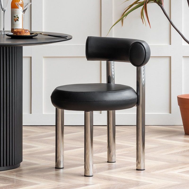 Contemporary Style Side Chair Metal Open Back Dining Room Chair for Home Clearhalo 'Dining Chairs' 'Dining Tables & Seating' 'dining_chair' 'furn' 'furn_dining_chair' 'Furniture' 'Kitchen & Dining Furniture' 1200x1200_4e0e60a7-cd89-4e72-956b-51e9ed29d421