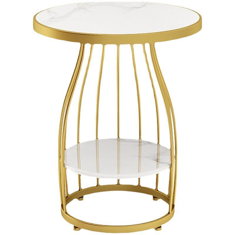 Modern Style Black/gold Metal Base Marble & SLATE Top Round Side Table Clearhalo 'Coffee & Accent Tables' 'End & Side Tables' 'end_side_tables' 'furn' 'furn_end_side_tables' 'Furniture' 'Living Room Furniture' 1200x1200_4e100baa-83e9-4a0f-a9d5-1196f4d8b302