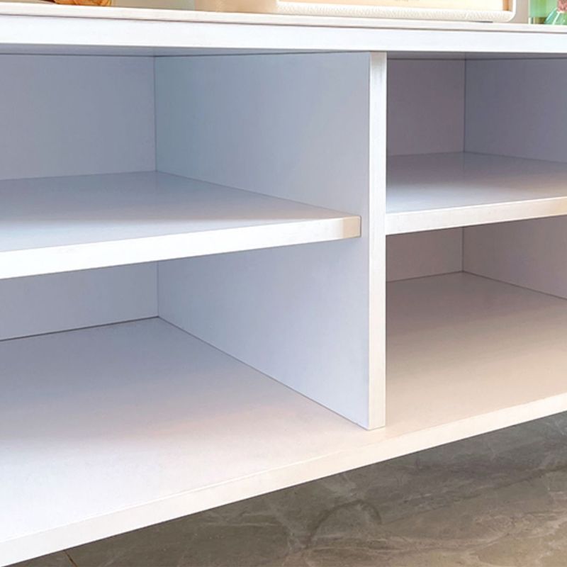 Modern Stone TV Stand White TV Media Stand with Legs for Living Room Clearhalo 'furn' 'furn_tv_stands_entertainment_centers' 'Furniture' 'Living Room Furniture' 'TV Stands & Entertainment Centers' 'TV Stands & Media Storage Furniture' 'tv_stands_entertainment_centers' 1200x1200_4e107a79-0367-42dd-9670-5c74e5ffa392