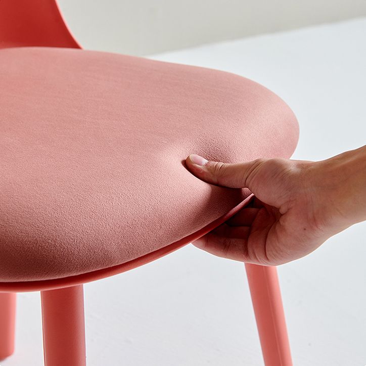 Glam Plastic Indoor-Outdoor Room Side Chairs Solid Back Chair Clearhalo ' kitchen&dining_furn' 'Dining Chairs' 'Dining Tables & Seating' 'dining_chair' 'furn' 'furn_dining_chair' 'Furniture' 'furniture_dining_chair' 'Kitchen & Dining Furniture' 'kitchen' 1200x1200_4e11695c-831f-486e-b9e2-7135fa04f825