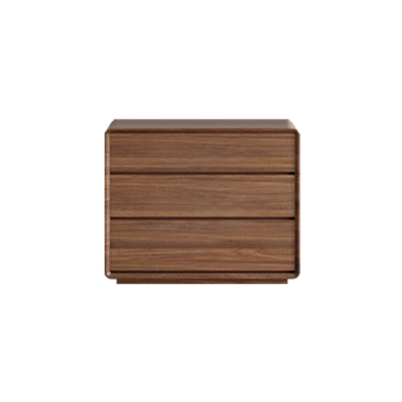 Gabinete rectangular moderno gabinete lateral de madera marrón con cajón