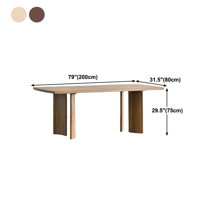 Rectangle Industrial Dining Table 4 Legs Fixed Table with Solid Wood Clearhalo ' dining_table' 'Dining Tables & Seating' 'Dining Tables' 'furn' 'furn_dining_table' 'Furniture' 'furniture_dining_table' 'Kitchen & Dining Furniture' 'kitchen&dining_furn' 'kitchen' 'kitchen_dining_table' 1200x1200_4e1332ae-97de-49ef-895b-bb3c03f4d833