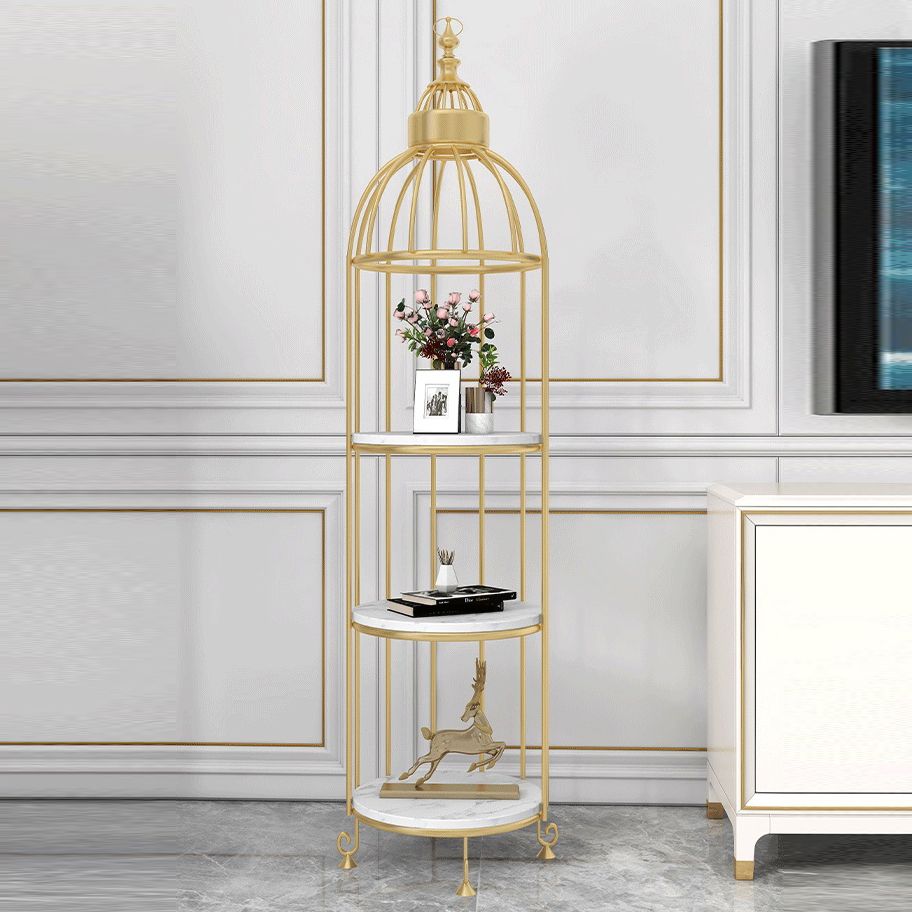 Modern Indoor Geometric Bookshelf Metal Frame Manufactured Wood Shelf Bookcase Clearhalo 'Bookcases' 'furn' 'furn_bookcases' 'Furniture' 'furniture_bookcases' 'Office Furniture' 1200x1200_4e13de10-c8eb-4c2d-bd53-5eb5e91fad50