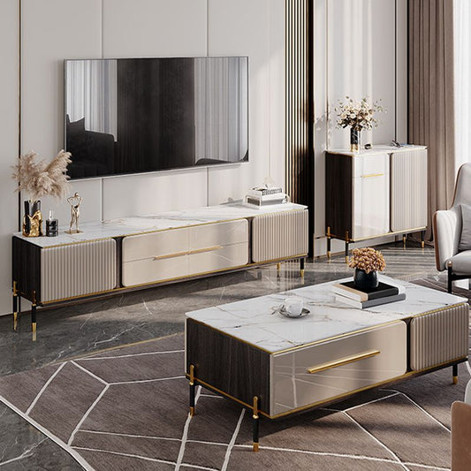 Modern Stand Console Enclosed Storage TV Media Console with Drawers Clearhalo 'furn' 'furn_tv_stands_entertainment_centers' 'Furniture' 'Living Room Furniture' 'TV Stands & Entertainment Centers' 'TV Stands & Media Storage Furniture' 'tv_stands_entertainment_centers' 1200x1200_4e14cce7-7202-4cfc-9840-750ae9b0bb22