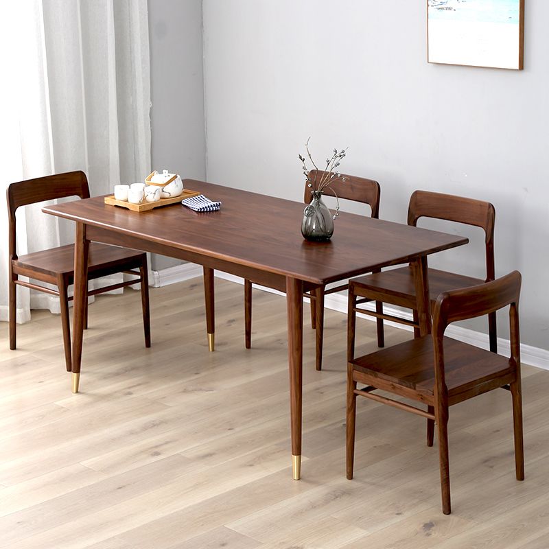 Traditional Style Solid Wood Dining Set with Rectangle Shape Table and 4 Legs Base for Home Use Clearhalo 'Dining Room Sets' 'Dining Tables & Seating' 'dining_room_set' 'furn' 'furn_dining_room_set' 'Furniture' 'furniture_dining_room_set' 'Kitchen & Dining Furniture' 'kitchen&dining_furn' 'kitchen' 1200x1200_4e14d5b8-5572-4281-99eb-aa40d41dccd0
