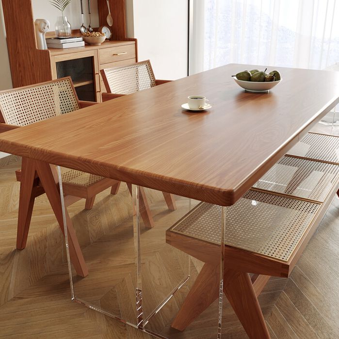 モダンソリッドウッド家具1/2/4/5 PCS標準高さのダイニングルームテーブルセットセット