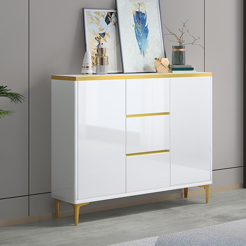 Server da pranzo bianco contemporaneo prodotto in legno regolabile server