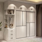 Engineered Wood Wardrobe Cabinet White Modern Wardrobe with Drawer Clearhalo 'Armoires & Wardrobes' 'armoires_wardrobes' 'Bedroom Furniture' 'furn' 'furn_armoires_wardrobes' 'Furniture' 1200x1200_4e190f25-94d4-4ab5-bd97-ccac55700f58
