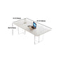 Juego de comedor moderno, mesa de comedor y sillas con marco acrílico rectangular de 1/2/5 piezas