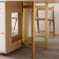 Modern Rectangle Dining Table Wood Drop Leaf Folding for Dining Room