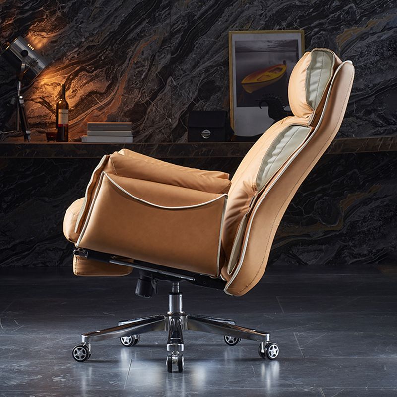 Faux Leather Executive Chair Modern High Back Padded Arms Office Chair Clearhalo 'furn' 'furn_office_chair' 'Furniture' 'Office Chairs' 'Office Furniture' 'office_chair' 1200x1200_4e1b6c3f-78e9-49a7-a2ba-1a37761c62c6