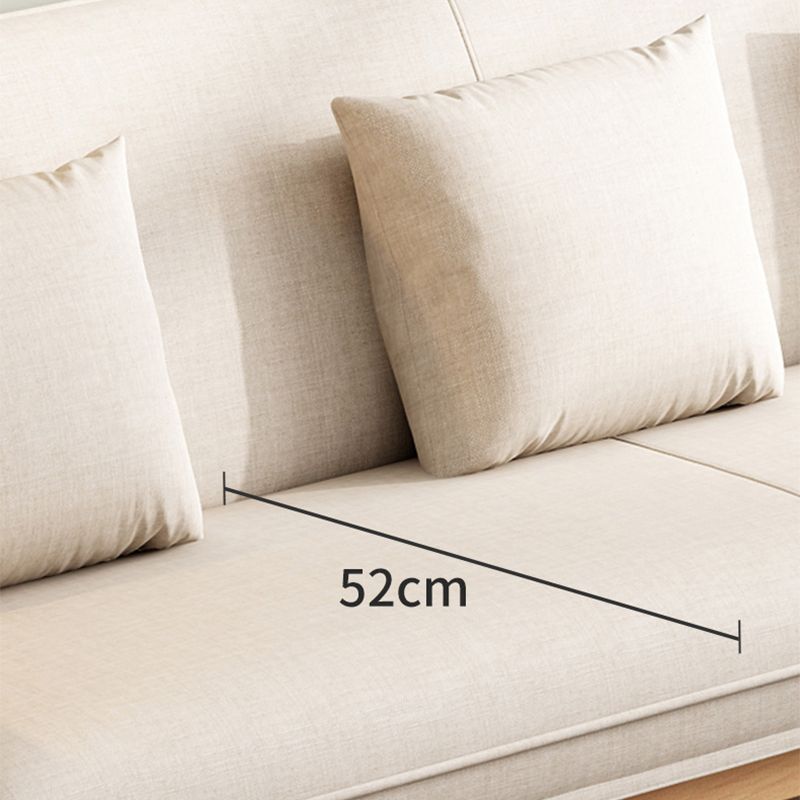 リネンモダンタイトバックソファ24 "w四角いアームソファリビングルーム