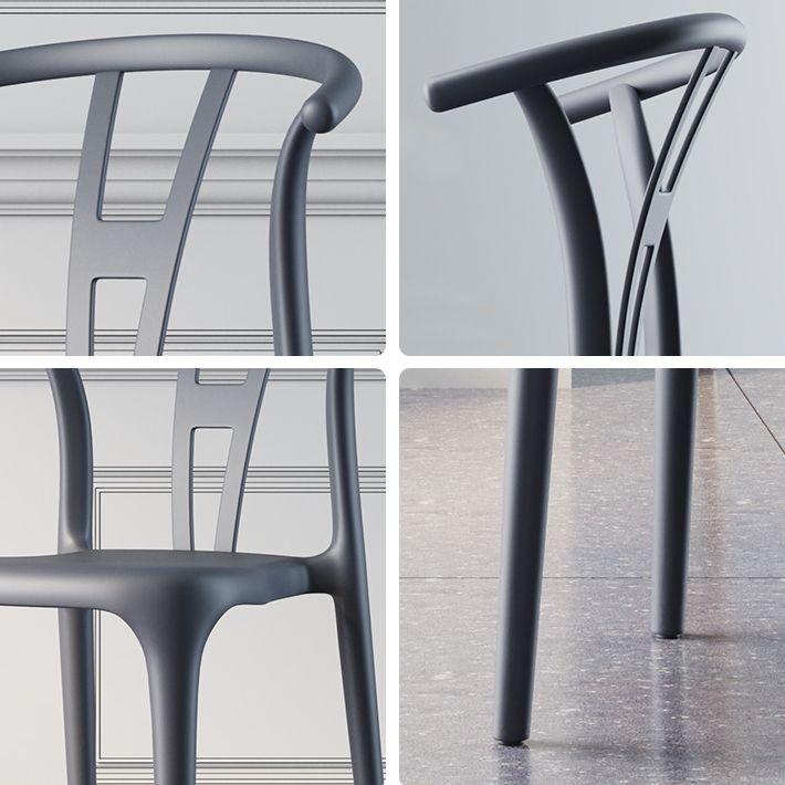 Plastic Side Chair Contemporary Style Multicolor Armless Chair for Dining Room Clearhalo ' kitchen&dining_furn' 'Dining Chairs' 'Dining Tables & Seating' 'dining_chair' 'furn' 'furn_dining_chair' 'Furniture' 'furniture_dining_chair' 'Kitchen & Dining Furniture' 'kitchen' 1200x1200_4e237070-f743-4bcd-b764-d0f1e82f2da1