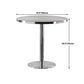 Metal Industrial Round Dining Table Steel Top Table with Pedestal Base Clearhalo 'Dining Tables & Seating' 'Dining Tables' 'dining_table' 'furn' 'furn_dining_table' 'Furniture' 'furniture_dining_table' 'Kitchen & Dining Furniture' 1200x1200_4e238739-2f64-4c0f-9e7d-c1ec4fe6420a