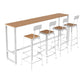 Rectangle Pub Height Dining Table Contemporary Bar Dining Table Clearhalo 'Bar Furniture' 'Bar Tables' 'bar_tables' 'furn' 'furn_bar_tables' 'Furniture' 'Kitchen & Dining Furniture' 1200x1200_4e249080-be53-444c-9b6a-09885a227cea