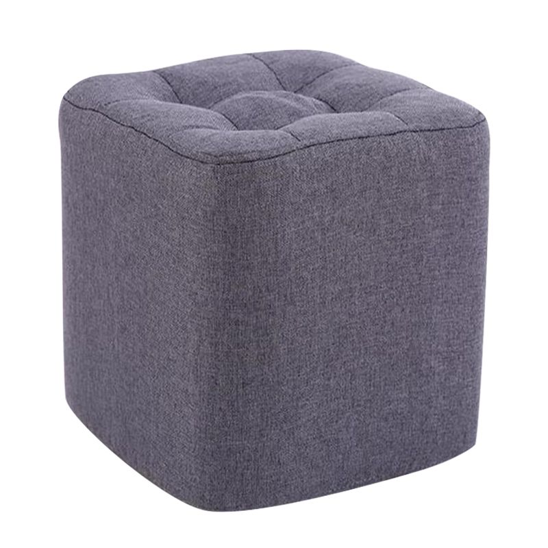Modern Pouf Ottoman Fabric Upholstered Tufted Solid Color Square Ottoman Clearhalo 'furn' 'furn_ottomans_poufs' 'Furniture' 'Living Room Furniture' 'Ottomans & Poufs' 'ottomans_poufs' 1200x1200_4e256005-e437-41e2-9d7e-ee4c385dd211