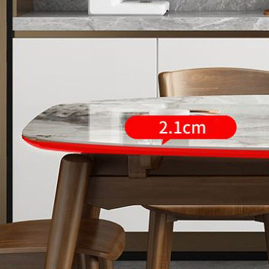 Set da pranzo in pietra sinterizzato estendibile set da pranzo 1/4/7 pezzi per la cucina