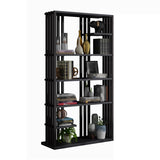 Industrial Style Bookshelf Open Shelf Vertical Metal Shelf with Rectangular Shelves Clearhalo 'Bookcases' 'Furniture' 'furniture_bookcases' 'kitchen' 'kitchen_bookcases' 'Living Room Furniture' 'Office Furniture' 1200x1200_4e2600d6-4720-47de-87a3-901be7ba84d8