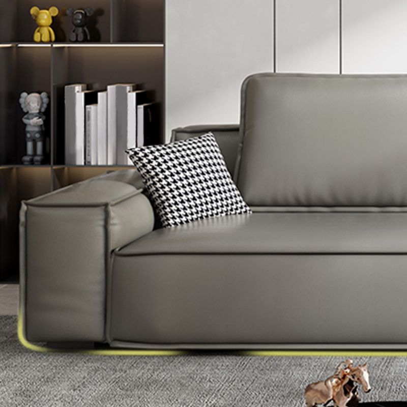 Faux Leather Living Room 3-seater Sofa Square Arm Standard Cushions Settee Clearhalo 'furn' 'furn_sofas' 'Furniture' 'furniture_sofas' 'Living Room Furniture' 'Sofa' 'sofas' 1200x1200_4e2a032e-a8cb-47bb-aa39-54a9db0c593e