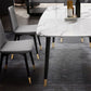 Glam Style Sintered Stone Dining Set Rectangle 1/2/4/6/7 Pieces Dining Set Clearhalo 'Dining Room Sets' 'Dining Tables & Seating' 'dining_room_set' 'furn' 'furn_dining_room_set' 'Furniture' 'Kitchen & Dining Furniture' 1200x1200_4e2b0e05-d3e6-4fd1-a970-1d387b1fb78d