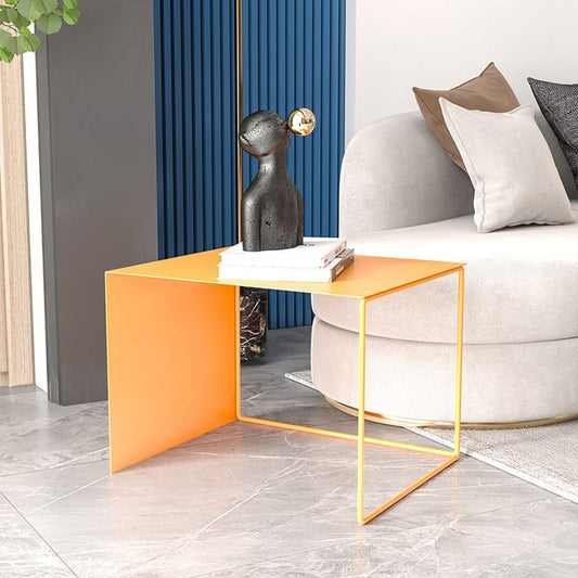 Tavolino moderno per caffè moderno rettangolare in metallo in metallo