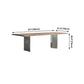 Industrial Pine Wood Table for Restaurant Rectangle Dining Table with Metal Double Pedestal Clearhalo ' dining_table' 'Dining Tables & Seating' 'Dining Tables' 'furn' 'furn_dining_table' 'Furniture' 'furniture_dining_table' 'Kitchen & Dining Furniture' 'kitchen&dining_furn' 'kitchen' 'kitchen_dining_table' 1200x1200_4e2f9673-324d-42e9-811f-e65084ef2c9b