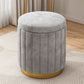 Velvet Ottoman Whole Colored Cylinder Shape Fade Resistant Ottoman with Storage Clearhalo 'furn' 'furn_ottomans_poufs' 'Furniture' 'Living Room Furniture' 'Ottomans & Poufs' 'ottomans_poufs' 1200x1200_4e31f80a-2a35-4912-9668-6432ac945413