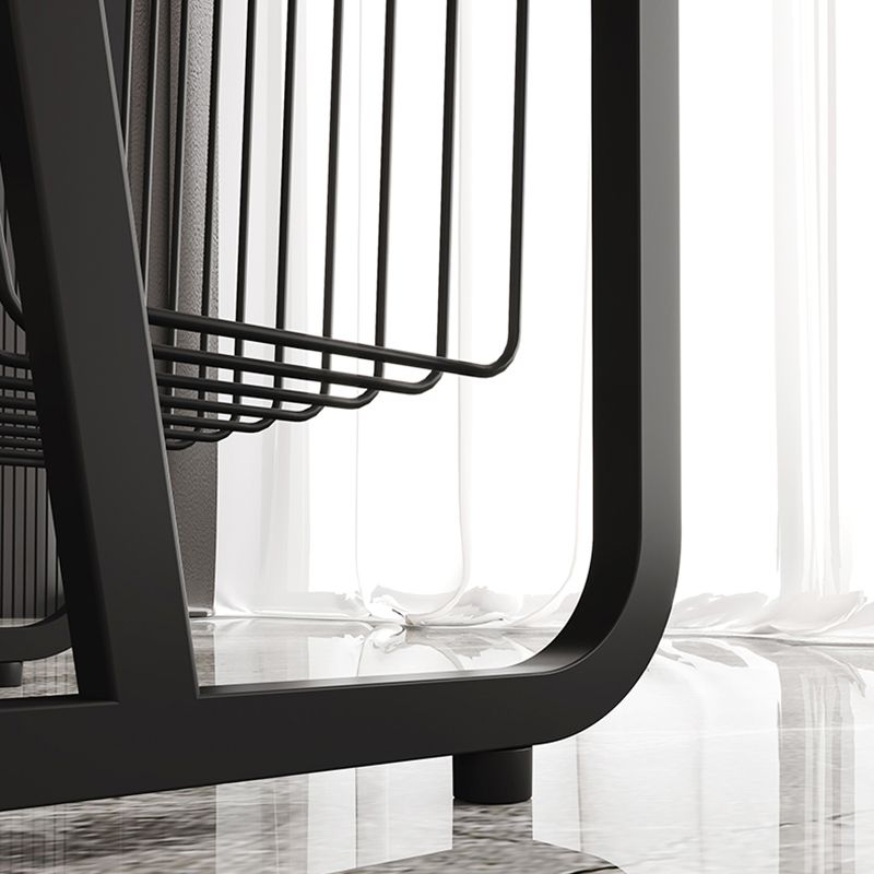 Mesa nocturna de almacenamiento industrial de hierro de 1Shelf de hierro, 24 "de alto