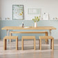 Rectangle Double Base Dining Table Modern Pine Wood Table for Living Room Clearhalo 'Dining Tables & Seating' 'Dining Tables' 'dining_table' 'furn' 'furn_dining_table' 'Furniture' 'Kitchen & Dining Furniture' 1200x1200_4e33c93a-0502-4e33-9cb7-7d2bec4b50e8