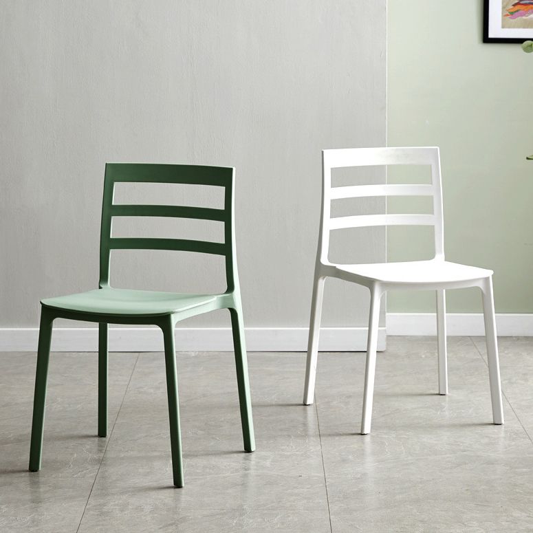 Scandinavian Plastic Side Chair Stackable Kitchen Dining Room Chair Clearhalo 'Dining Chairs' 'Dining Tables & Seating' 'dining_chair' 'Furniture' 'furniture_dining_chair' 'Kitchen & Dining Furniture' 1200x1200_4e34244d-f0e9-4b4d-9633-d1e5dd351b57