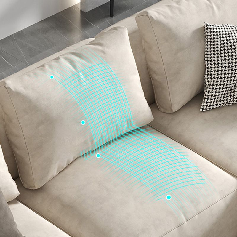 Square Arm Cream Cushion Back Sectional Contemporary Stain-Resistant Sofa Clearhalo 'furn' 'furn_sectionals' 'Furniture' 'furniture_sectionals' 'kitchen' 'kitchen_sectionals' 'Living Room Furniture' 'Sectionals' 1200x1200_4e348691-3026-4d1a-8b81-66122f723b9f