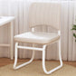 19"W Contemporary Desk Chair No Wheels Upholstered Office Chair