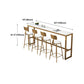 White Glam Style Bar Table in Iron Top and Faux Marble Milk Tea Shop Bar Table Clearhalo 'Bar Furniture' 'Bar Tables' 'bar_tables' 'furn' 'furn_bar_tables' 'Furniture' 'furniture_bar_tables' 'Kitchen & Dining Furniture' 1200x1200_4e34d9ac-0a17-4b7f-8461-eae7337fa42b