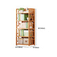 Modern Style Bamboo Bookcase Geometric Bookshelf for Any Room