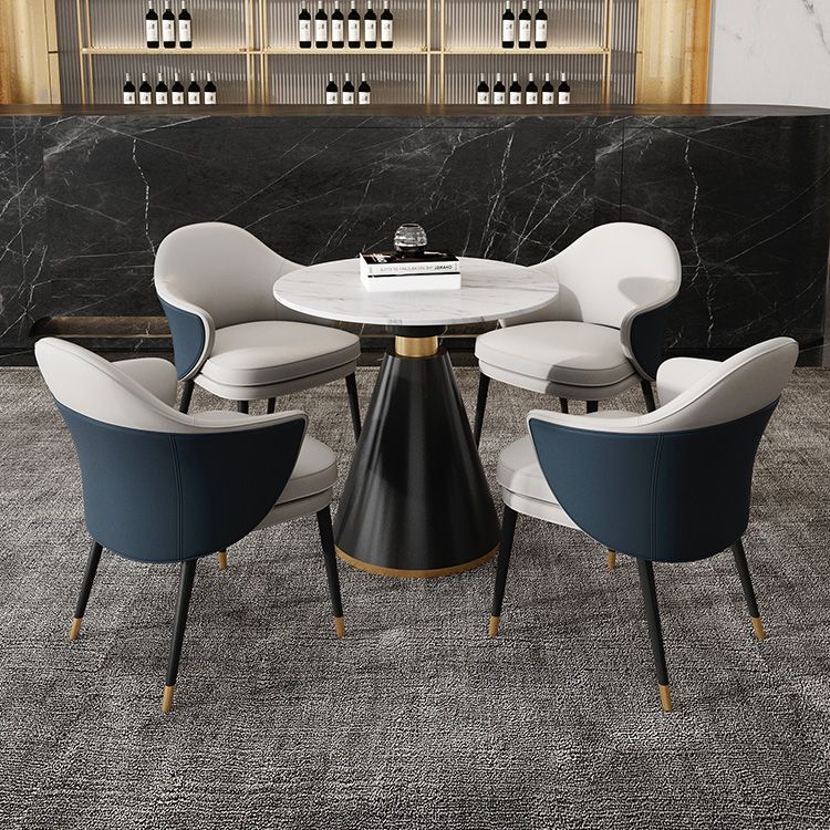 Traditional Luxury Round Dining Table Sintered Stone Table with Black Pedestal Base Clearhalo ' dining_table' 'Dining Tables & Seating' 'Dining Tables' 'furn' 'furn_dining_table' 'Furniture' 'furniture_dining_table' 'Kitchen & Dining Furniture' 'kitchen&dining_furn' 'kitchen' 'kitchen_dining_table' 1200x1200_4e36c211-2e15-4b18-a4aa-89f99006a5f8