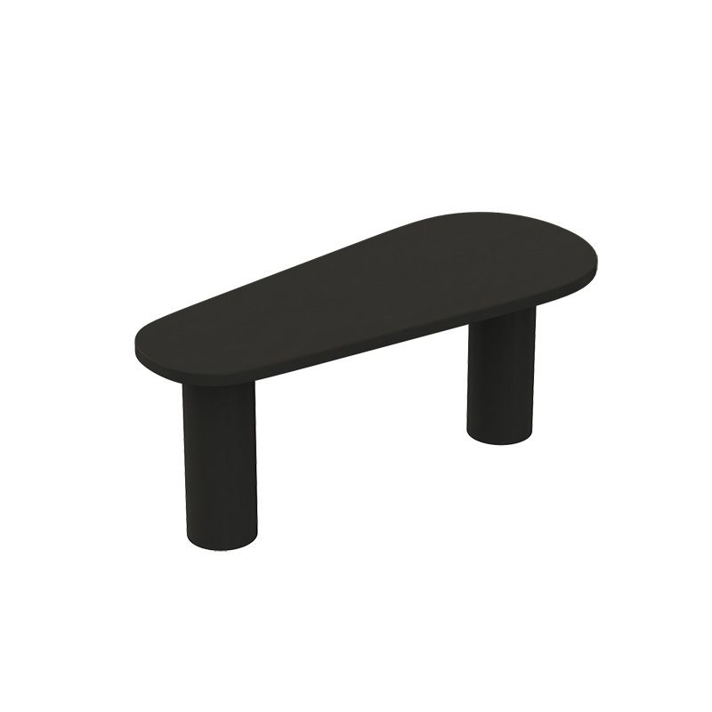 Scrivania scritta in bianco / nero industriale artificiale in legno da ufficio